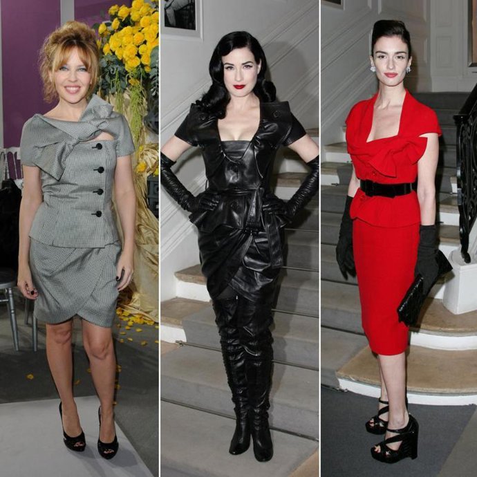 Kylie Minogue, Dita von Teese y Paz Vega