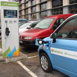 Punto de recarga para coches eléctricos 