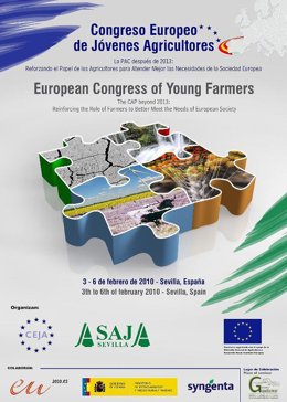 Cartel Congreso Europeo de Jóvenes Agricultores