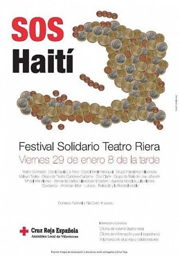 Cartel del Festival 'SOS Haití' de Villaviciosa