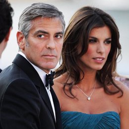 El actor George Clooney y la modelo Elisabetta Canalis