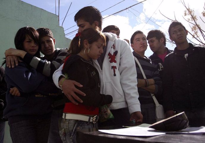 Familiares de un joven asesinado en Ciudad Juárez 