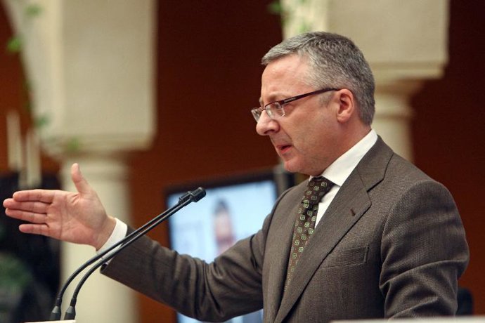 José Blanco en su intervención en Huelva