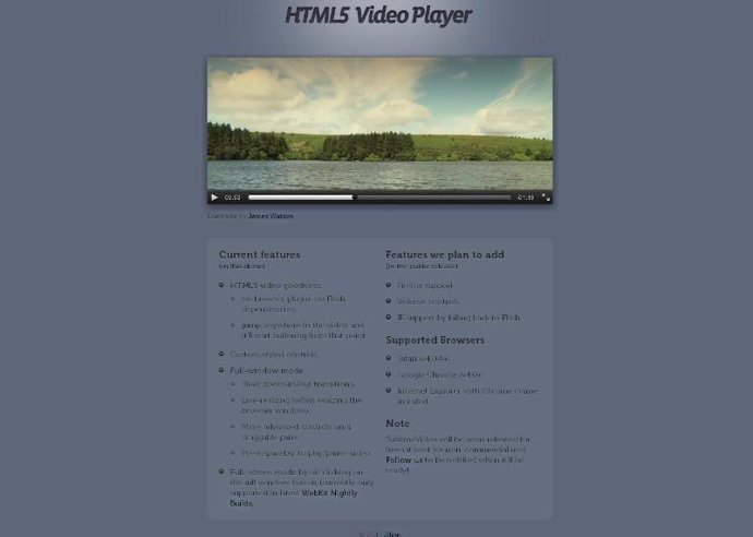 Reproductor multimedia online en HTML5
