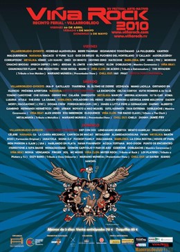 Cartel del Festival Viña Rock 2010