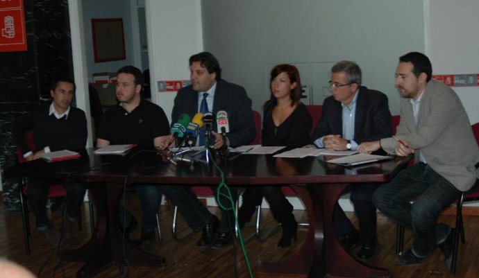 Rueda de prensa del PSC-PSOE.