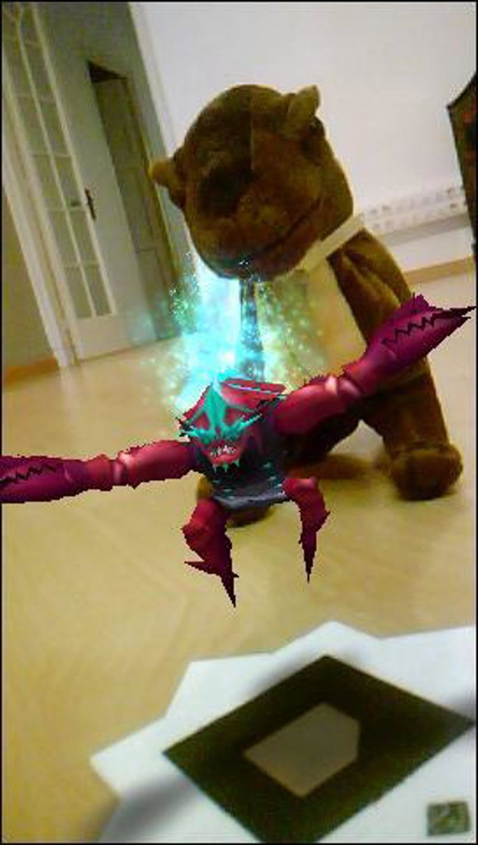 Pantalla del videojuego de PSP InviZimals