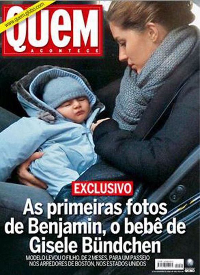 Gisele Bundchen Con Su Hijo En La Revista 'Quem'