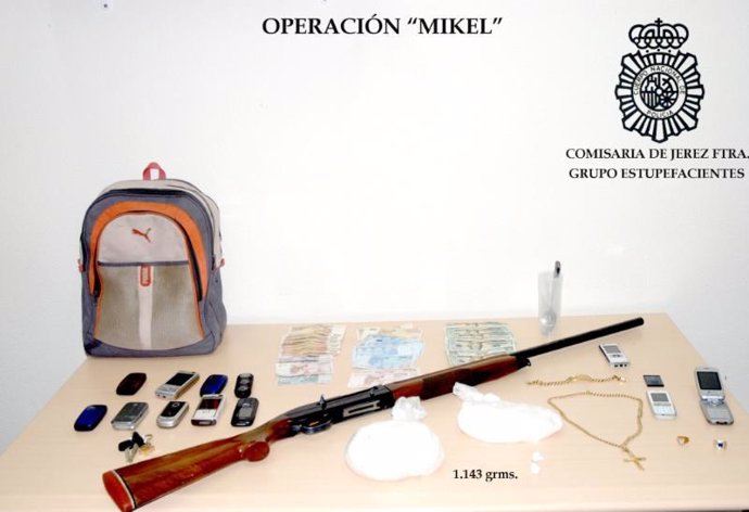 Objetos intervenidos en la Operación Mikel