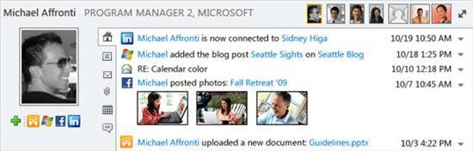 Outlook Social Connector