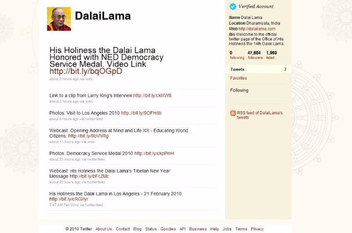 Twitter Dalai Lama