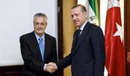 El presidente andaluz y el primer ministro turco