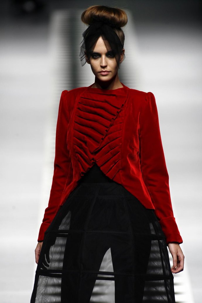 Modelo De María Barros En Cibeles