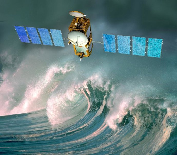 Satélite-Jason 3 operación oceanográfica