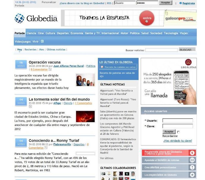 Portal de información 'Globedia'
