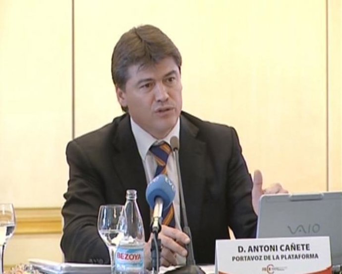Portavoz De La Plataforma Multisectorial Contra La Morosidad , Antoni Cañete