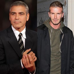 George Clooney y David Beckham