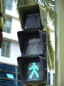 Semáforo para invidentes.