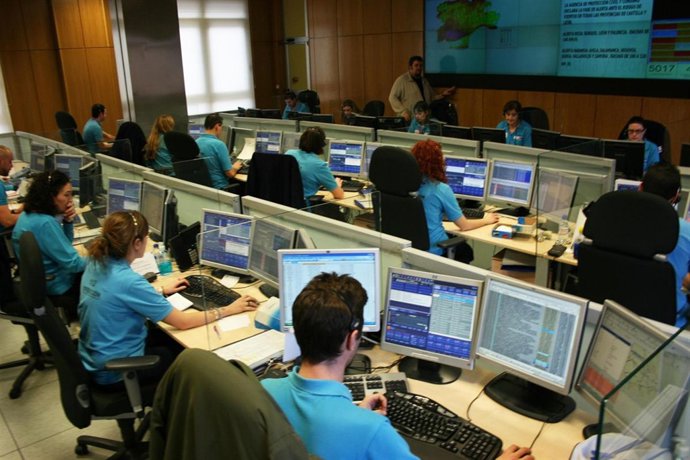 Sala De Emergencias 112 Castilla Y León Durante La Jornada De Hoy