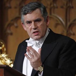 Primer ministro británico, Gordon Brown