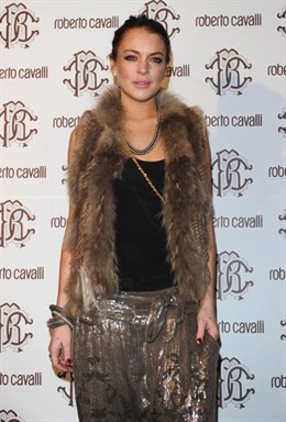 La actriz Lindsay Lohan 