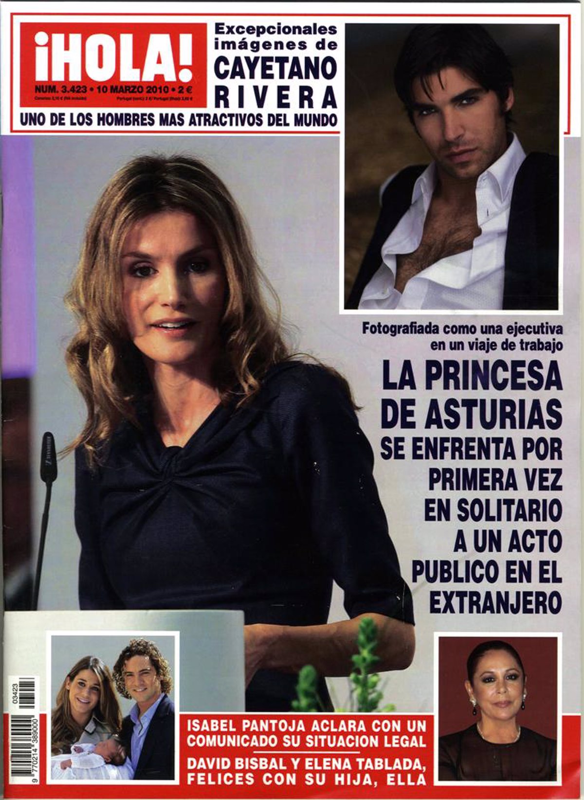 La Princesa Letizia, David Bisbal e Isabel Pantoja copan las portadas