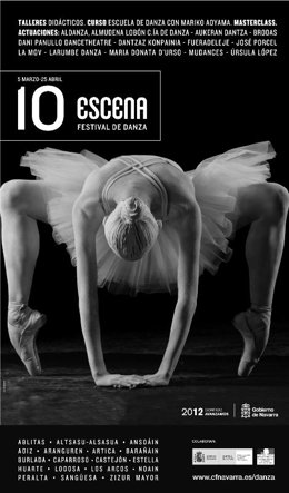 Cártel del programa de danza 'Escena 2010'