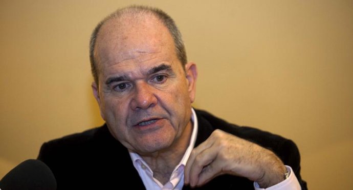 Manuel Chaves durante la entrevista con Europa Press