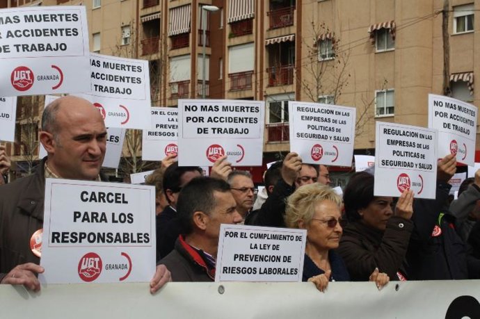 Protesta sindical hoy en Granada