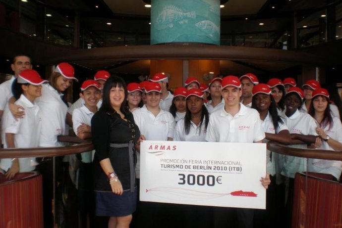 Alumnos que viajarán a Berlín.