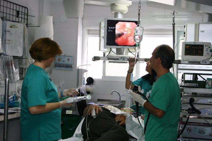 Momentos previos a la operación por endoscopia del reflujo