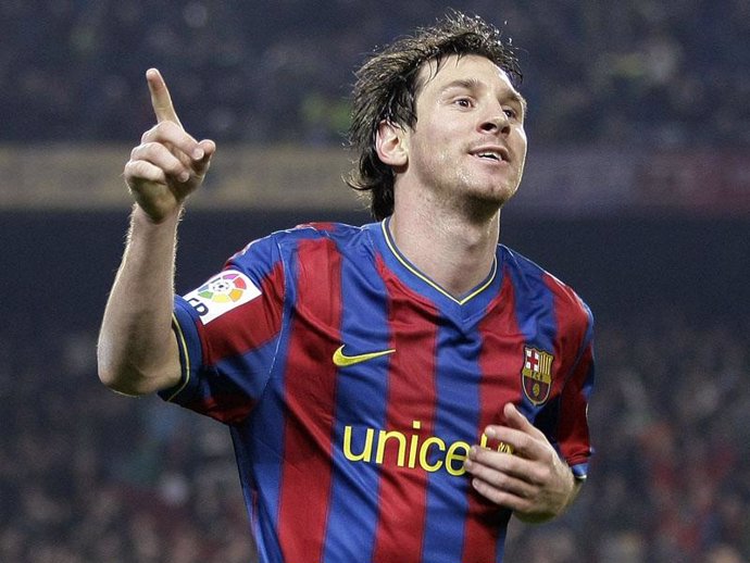El jugador argentino del FC Barcelona Lionel Messi