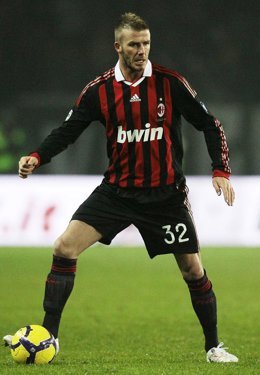El centrocampista del Milan David Beckham 