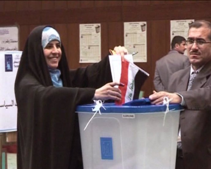 Alta participación en elecciones de Irak