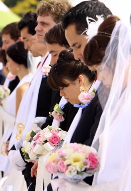 Boda colectiva en Corea