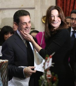 Carla Bruni y Nicolás Sarkozy