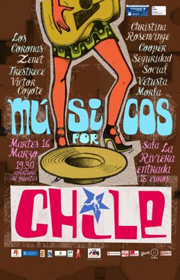 Cartel De Músicos Por Chile