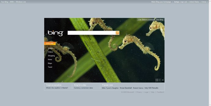 El nuevo buscador de Internet de Microsoft Bing