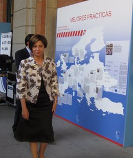 La ministra de Medio Ambiete y Medio Rural y Marino, Elena Espinosa, durante la 