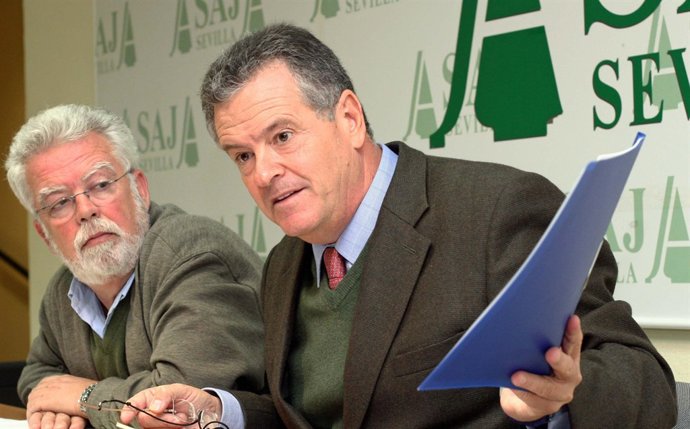 Serra Y Afán De Ribera Durante La Presentación De La Situación Del Campo Andaluz
