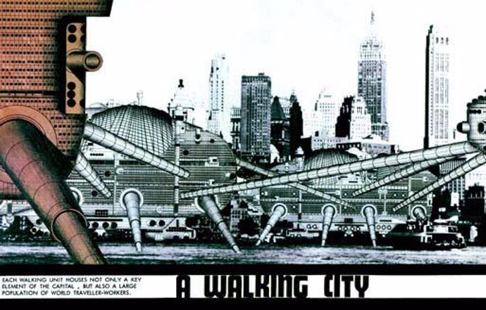 Proyecto 'A Walking City' Del Grupo Archigram Que Se Mostrará En Una De Las Expo