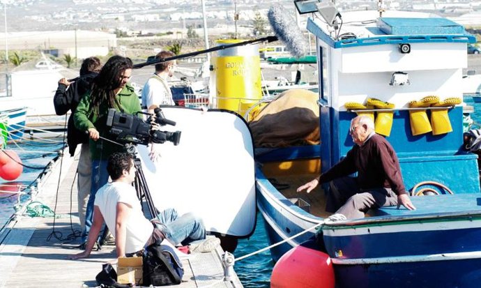 Rodaje de 'La vida según era'.