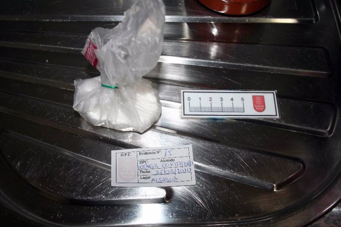 Parte de la droga hallada por la Policía Foral en el domicilio de Alsasua