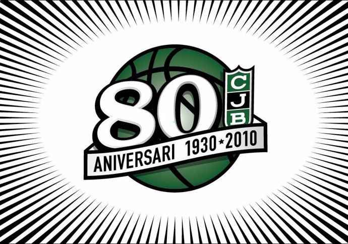 Logo Del 80º Aniversario Del Club Joventut Badalona