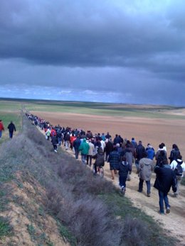 Vista De La Marcha Entre Santervás Y Melgar De Arriba, De 6 Kilómetros