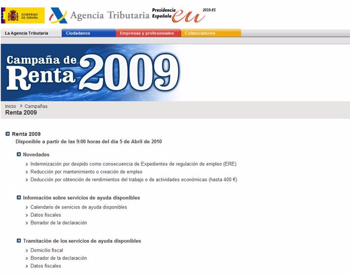 Campaña Renta 2009