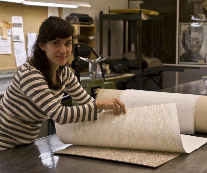 Eva Santín, Primer Premio Del Concurso De Obra Gráfica 2009 Convocado Por El Cab