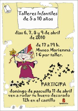 Cartel De Los Talleres Infantiles Del Museo Mariemma