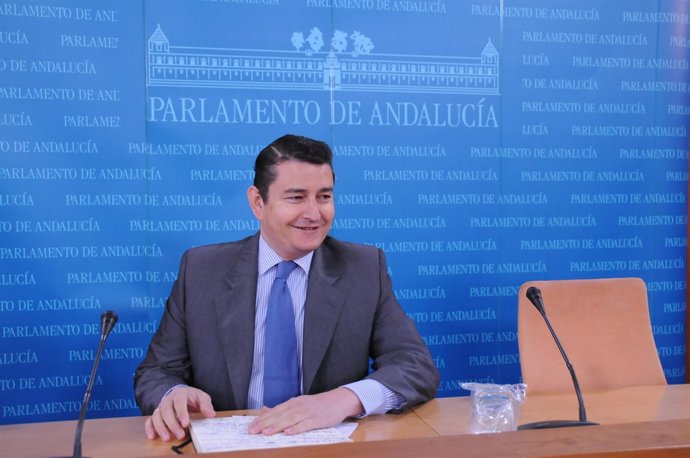 Antonio Sanz, Hoy En La Sala De Prensa Del Parlamento