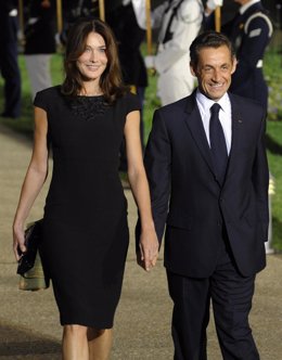 Carla Bruni y Nicolás Sarkozy